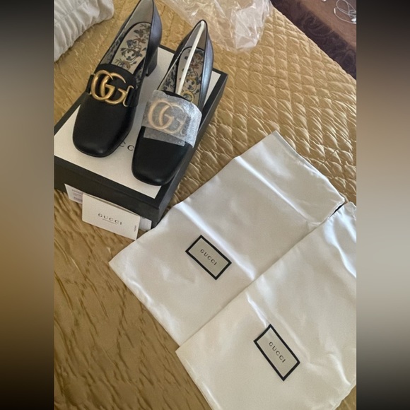 Gucci Victoire 55mm Double G pumps rare NWT - Picture 7 of 12